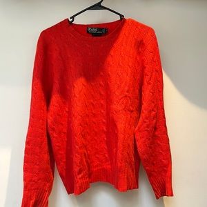 Classic men’s Ralph Lauren cashmere cableknit. Size M (men’s).